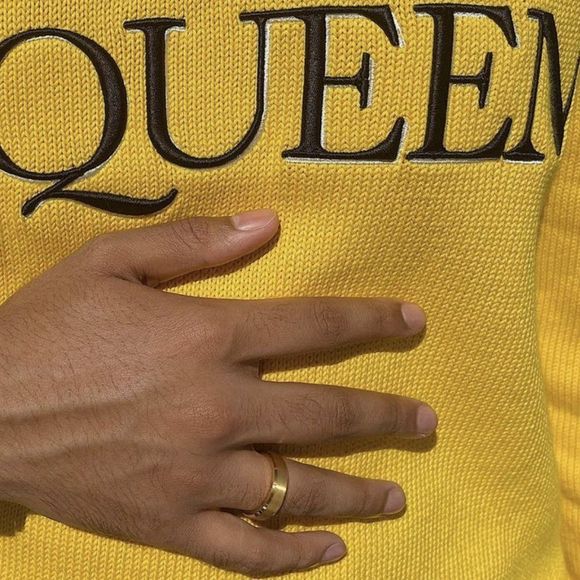 Unisex Handmade Tungsten Gold Wedding Band Ring - Picture 1 of 1